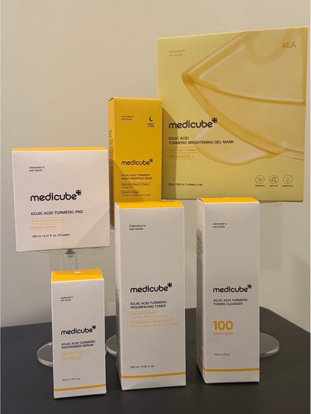 Medicube Kojic Acid Turmeric 6-Piece Skincare Bundle NEW!